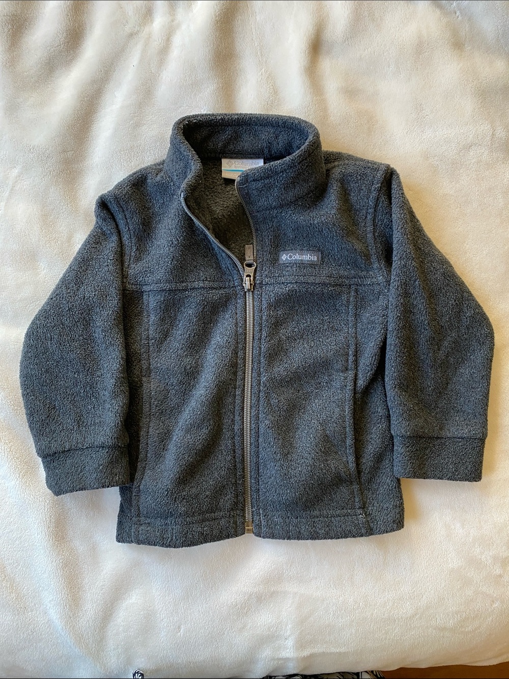 Columbia Charcoal Gray Fleece Zip Jacket